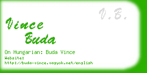 vince buda business card